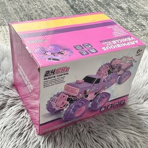 Girls Pink Remote Control 2.4GHz Amphibious Off Road Vehicle - Waterproof & Fast